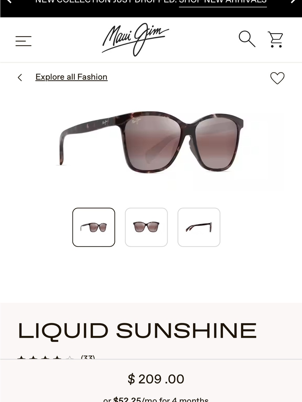 Maui Jim *NEW IN BOX* Liquid Sunshine Polarized Plus 2  Sunglasses